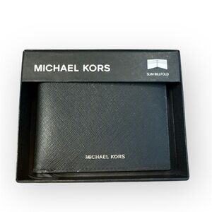 Michael Kors Black Slim Bifold Wallet